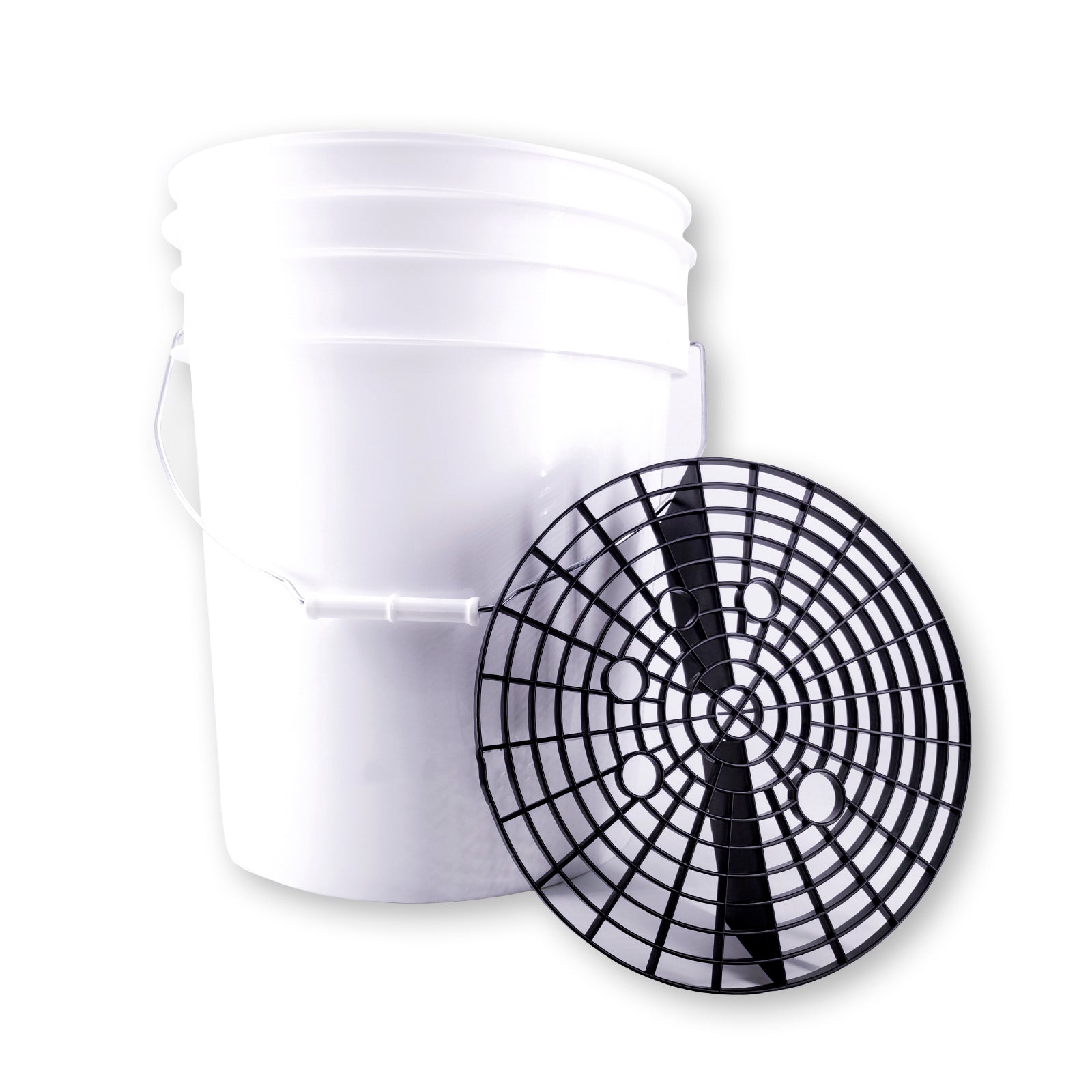 Bucket With Gritt on a white background