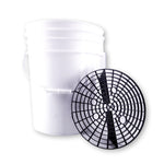 Bucket With Gritt on a white background