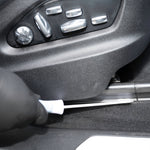 close up of an Corner Brush cleaning