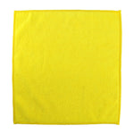 Yellow square cloth on a white background